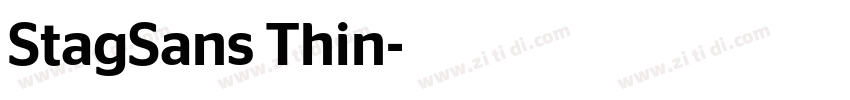 StagSans Thin字体转换